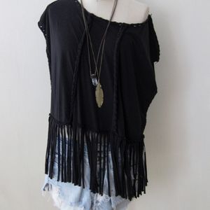 All Saints fringed festival top